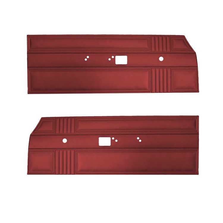 DO67CR20020520 67 BELVEDERE II BENCH FRONT PANELS - METALLIC RED