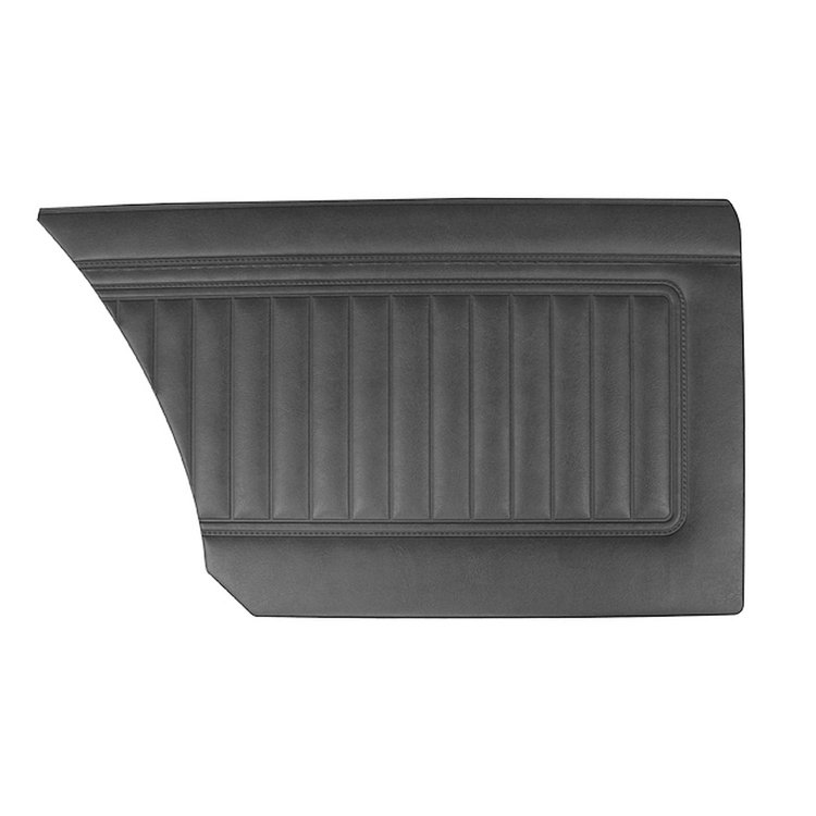 DO67CVS0080100 67 VALIANT SIGNET SEDAN REAR PANELS - BLACK W/ BLACK ACCENT