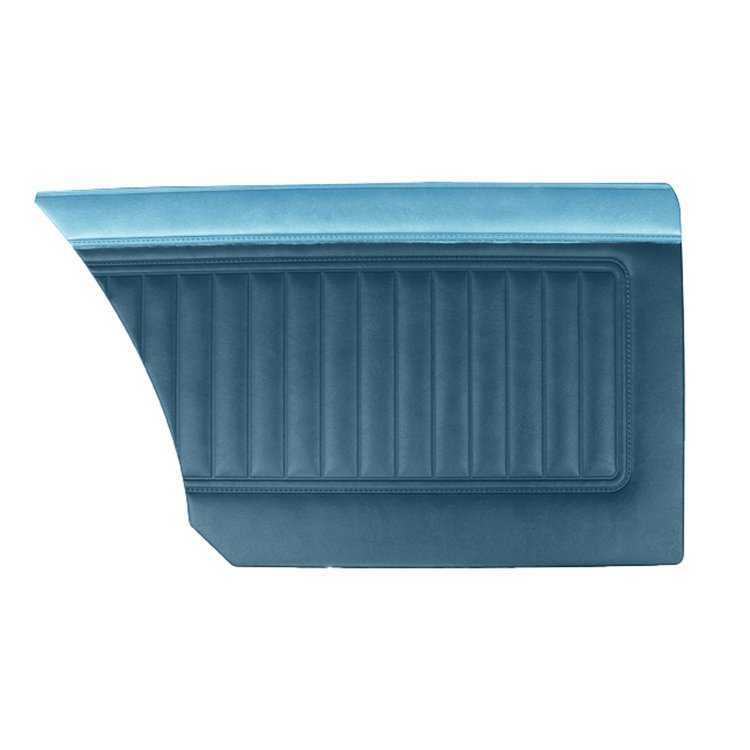 DO67CVS0080327 67 VALIANT SIGNET SEDAN REAR PANELS - MET NAVY W/ LT BLUE