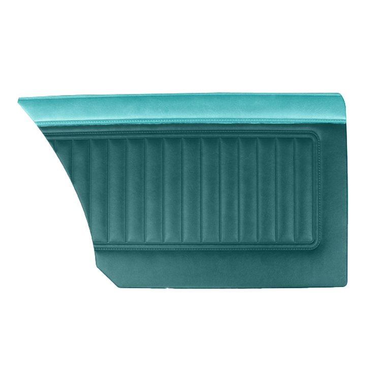 DO67CVS0080421 67 VALIANT SIGNET SEDAN REAR PANELS - DK TURQ W/ TURQ ACC