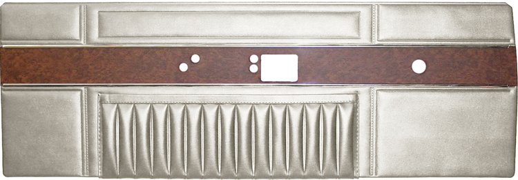 DO68CBD0010202 68 BARRACUDA DELUXE DOOR PANELS- PRL WHITE W/MAP POCKET