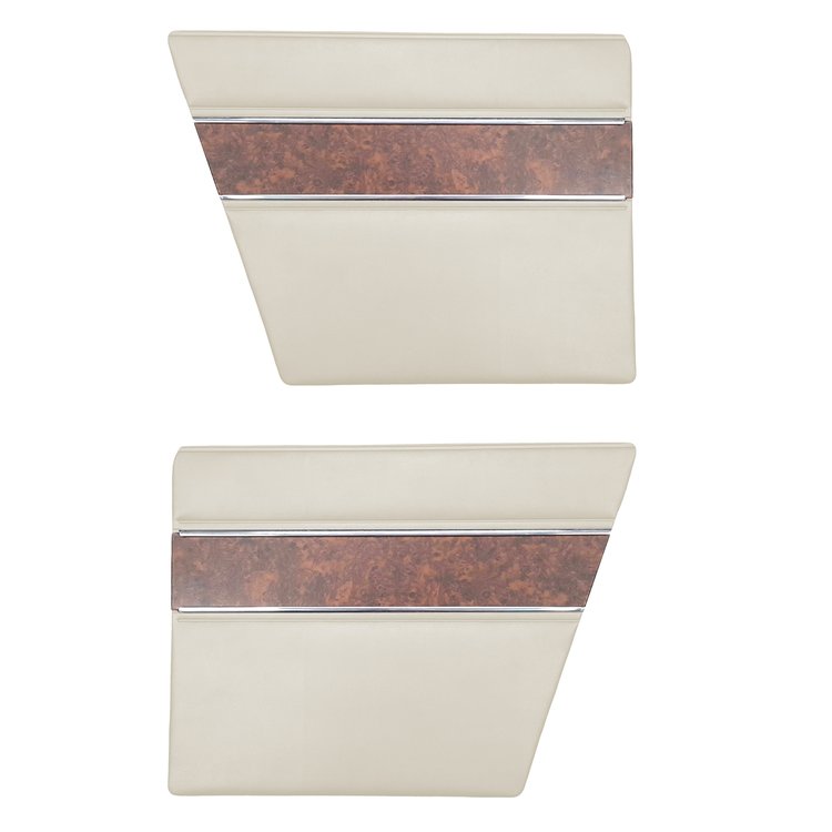 DO68CBD0F40202 68 BARRACUDA DELUXE FASTBACK REAR PANELS - PEARL WHITE