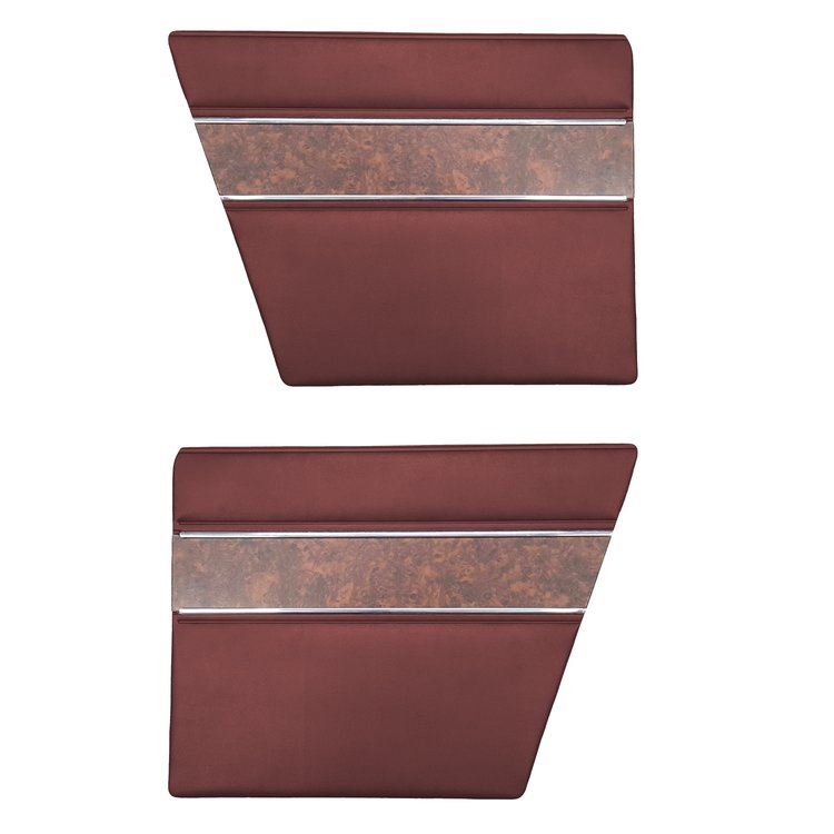 DO68CBD0F40526 68 BARRACUDA DELUXE FASTBACK REAR PANELS - METALLIC MAROON