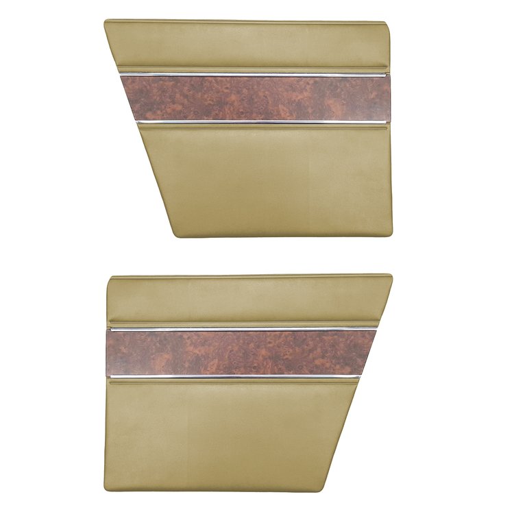 DO68CBD0F40636 68 BARRACUDA DELUXE FASTBACK REAR PANELS - EMBER GOLD