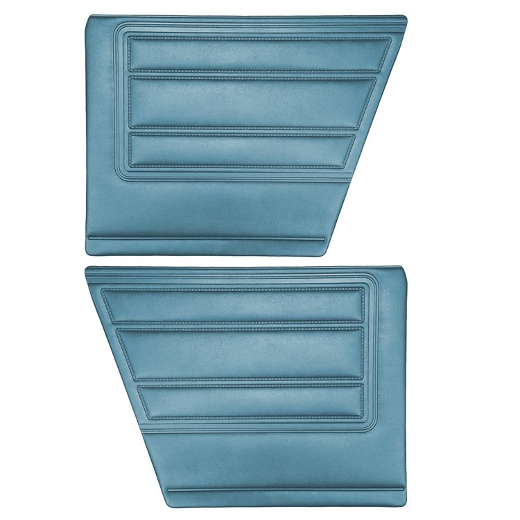DO68CBS0F48332 68 BARRACUDA STANDARD FASTBACK REAR PANELS - LT METALLIC BLUE