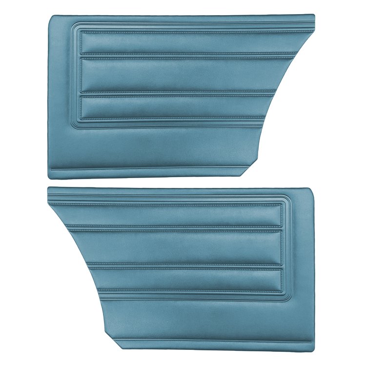 DO68CBS0N48332 68 BARRACUDA STANDARD HARDTOP REAR PANELS - LT METALLIC BLUE