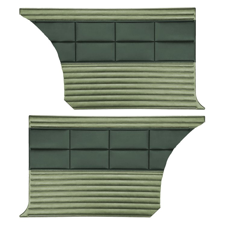DO68CRP0080457 68 SATELLITE/RR BENCH HTP REAR PANELS - DM GREEN/LM GREEN