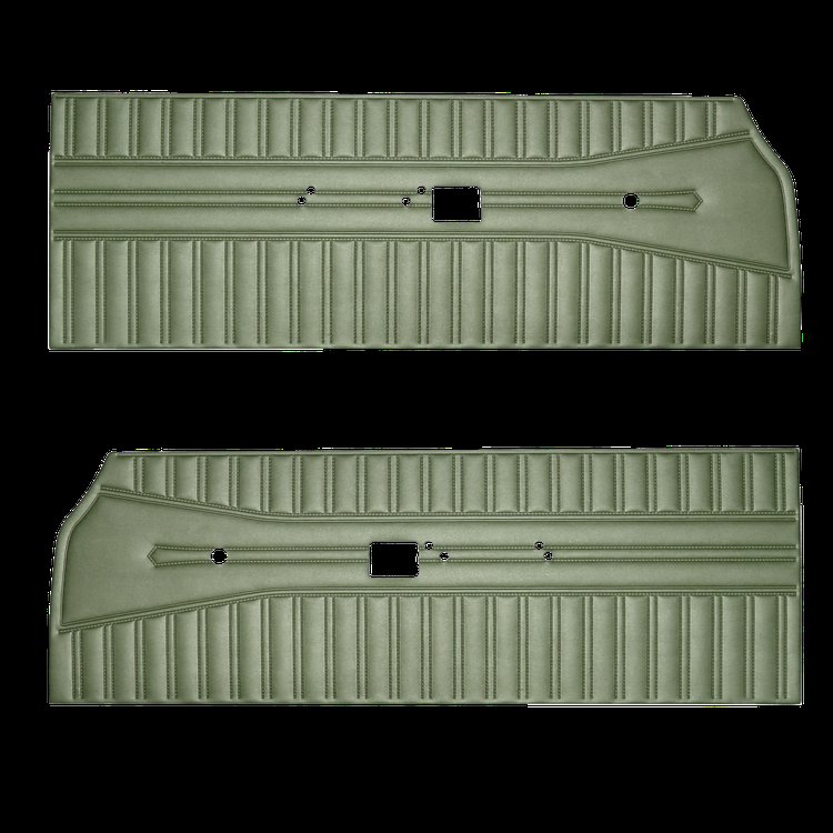 DO68CW00020432 68 CORONET 440/SUPERBEE DOOR PANELS - LIGHT METALLIC GREEN