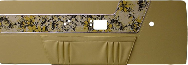 DO69CBD0010645 69 BARRACUDA MOD DOOR PANELS - YELLOW MOD/YELLOW