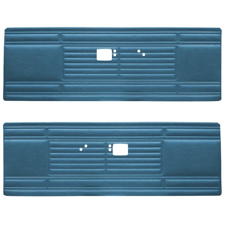 DO69CBS0010338 69 BARRACUDA STANDARD DOOR PANELS - BRIGHT BLUE
