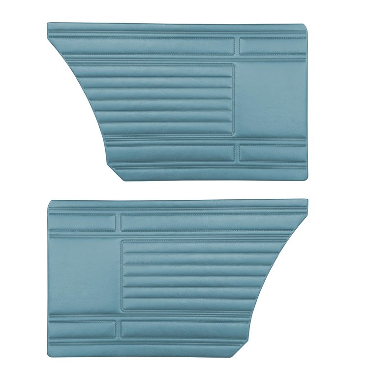 DO69CBS0N48338 69 BARRACUDA STANDARD HARDTOP REAR PANELS - BRIGHT BLUE