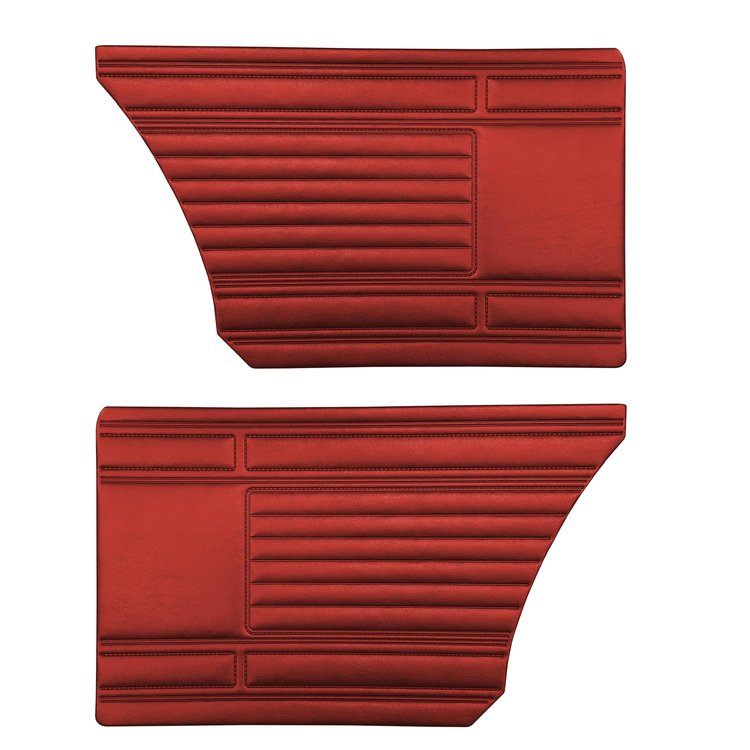DO69CBS0N48528 69 BARRACUDA STANDARD HARDTOP REAR PANELS - RED