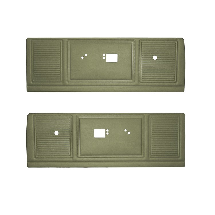 DO69CL00012432 69 DART/GT/GTS/SWINGER BUCKET FRONT PANELS - LT MET GREEN