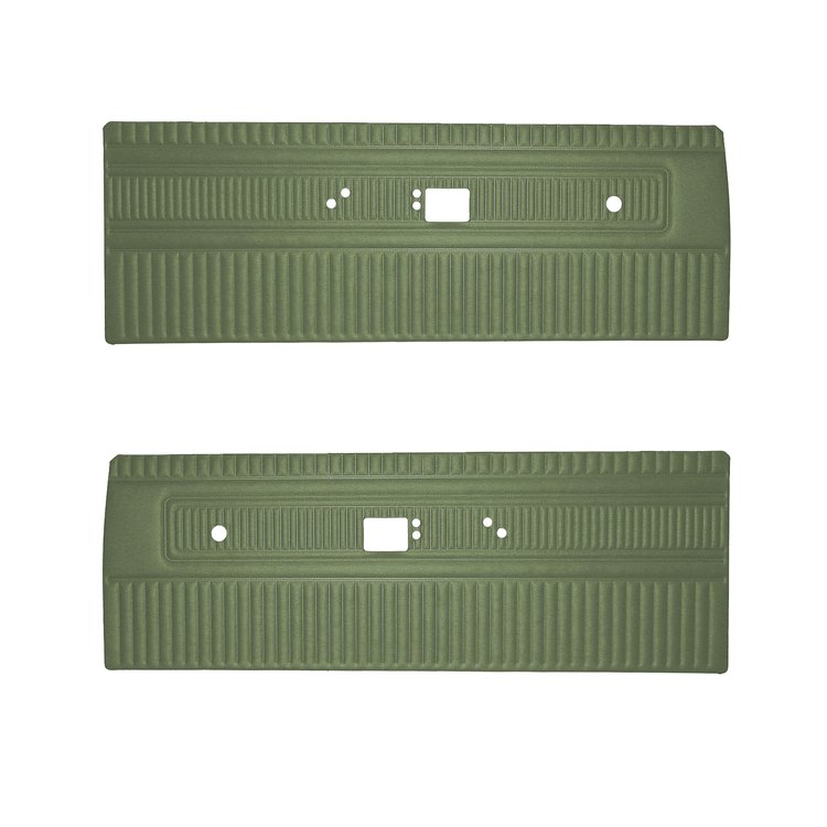 DO69CLV0012432 69/70 VALIANT/DART/SWINGER BENCH FRONT PANELS - LM GREEN