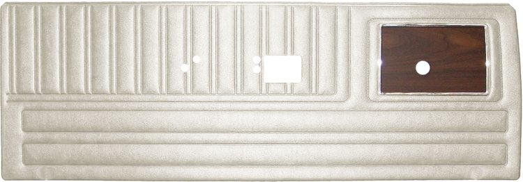 DO70CLDW012200 70 DUSTER BKT/BENCH W/CHROME FRONT PANELS - WHITE