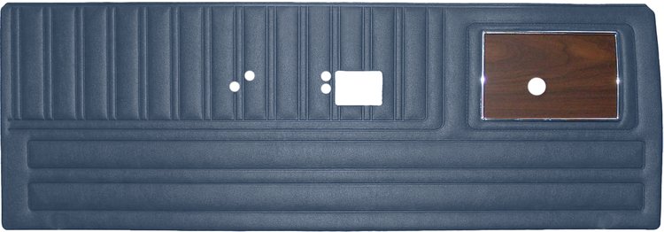 DO70CLDW012330 70 DUSTER BKT/BENCH W/CHROME FRONT PANELS - DARK MET BLUE