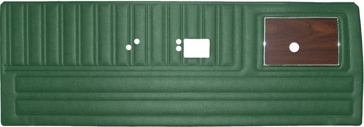 DO70CLDW012434 70 DUSTER BKT/BENCH W/CHROME FRONT PANELS - DARK MET GREEN