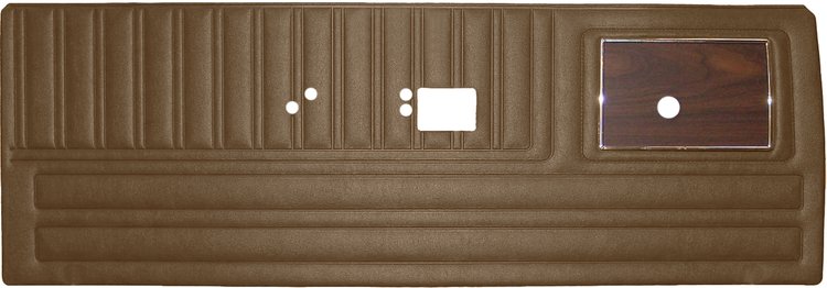 DO70CLDW012656 70 DUSTER BKT/BENCH W/CHROME FRONT PANELS - BROWN