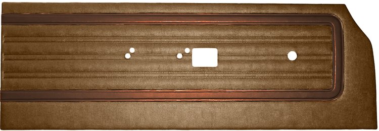 DO70CRD0020663 70 SATELLITE/RR BENCH FRONT PANELS - BROWN/DK BROWN ACCENT
