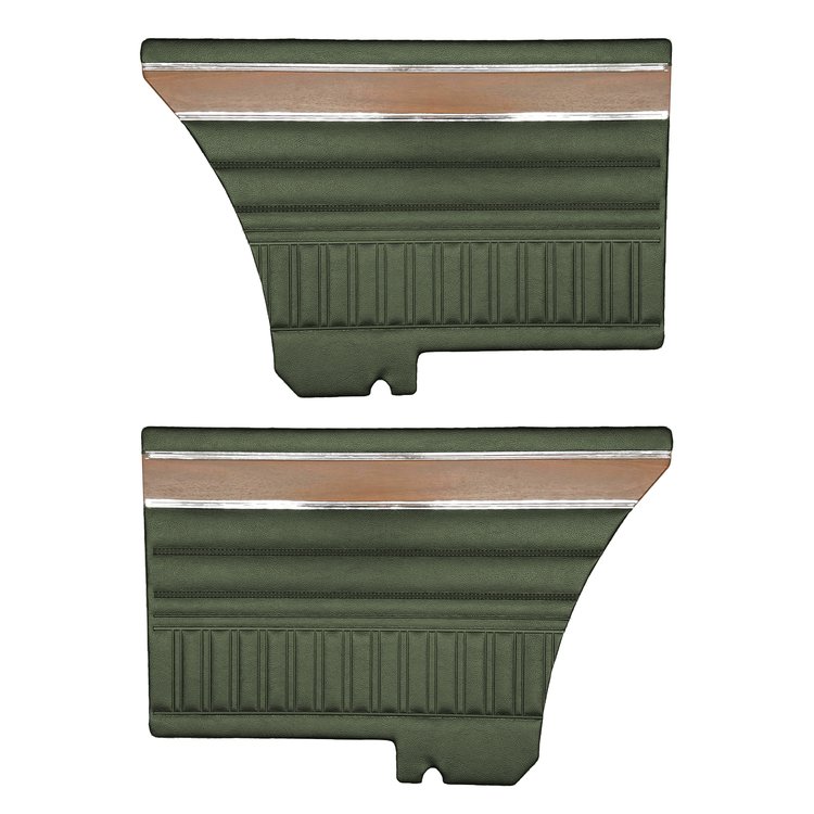 DO72CLD0048444F2 72 DUSTER/DEMON B/B HTP REAR PANELS - DARK GREEN