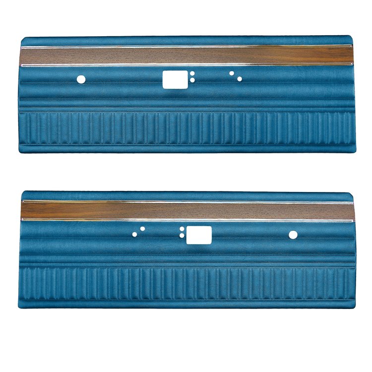 DO72CLDK012340 72 DUSTER/DEMON/SCAMP/SWINGER BENCH FRONT PANELS BRIGHT BLUE
