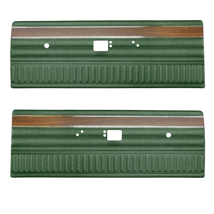 DO72CLDK012444 72 DUSTER/DEMON/SCAMP/SWINGER BENCH FRONT PANELS DARK GREEN