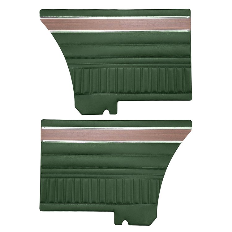 DO72CLDK048444F2 72 DUSTER/DEMON/SCAMP/SWINGER HTP REAR PANELS - DARK GREEN