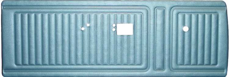 DO72CLS0012340 72 DUSTER/DART/SWINGER BENCH FRONT PANELS - BRIGHT BLUE