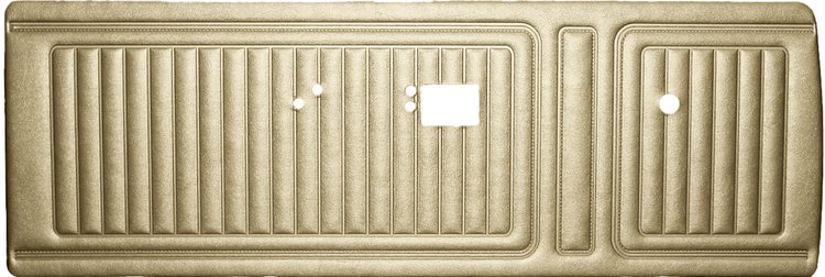 DO72CLS0012666 72 DUSTER/DART/SWINGER BENCH FRONT PANELS - EMBER GOLD