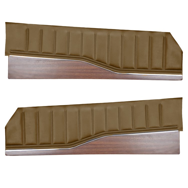 DO72CX00012662 72 CHARGER/CHARGER SE UPPER DOOR PANELS - BROWN W/ WOOD