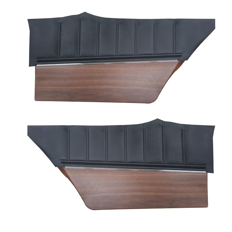 DO72CX00048100 72 CHARGER/CHARGER SE REAR PANELS - BLACK W/ WOODGRAIN