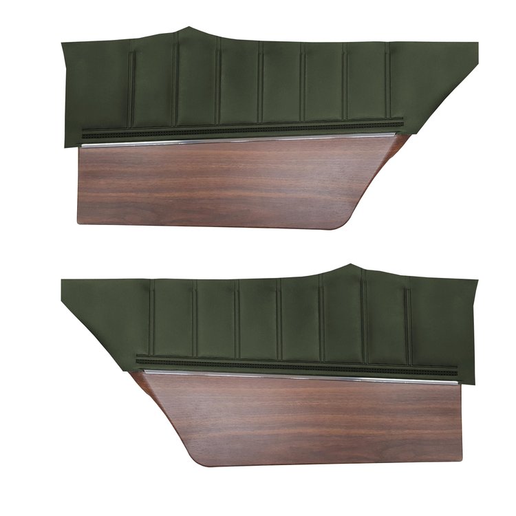 DO72CX00048444 72 CHARGER/CHARGER SE REAR PANELS - DK GREEN W/ WOODGRAIN