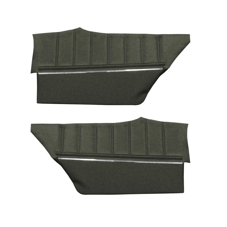 DO72CX00080444 72 CHARGER REAR PANELS - DARK GREEN ALL VINYL