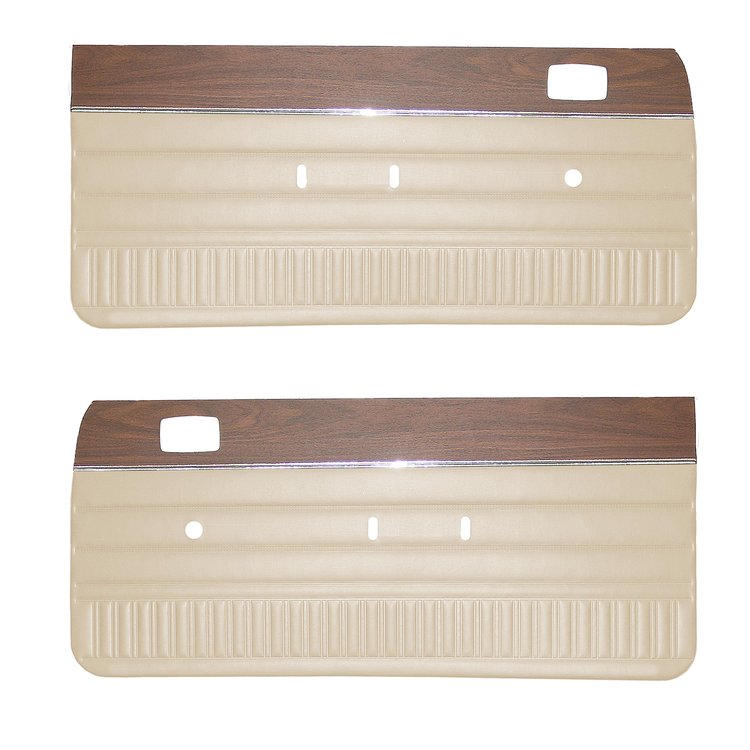 DO73CLVW012250 73 DART/DUSTER/VALIANT BENCH FRONT PANELS - PARCHMENT