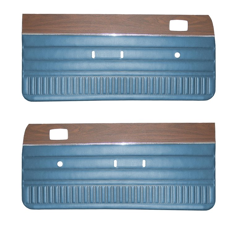DO73CLVW012340 73 DART/DUSTER/VALIANT BENCH FRONT PANELS - BRIGHT BLUE