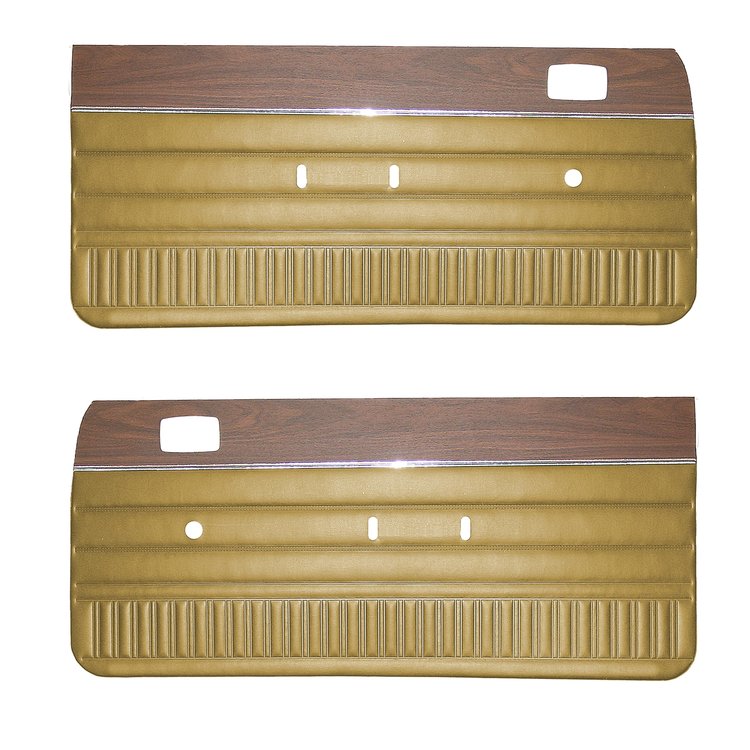 DO73CLVW012671 73 DART/DUSTER/VALIANT BENCH FRONT PANELS - HONEY GOLD