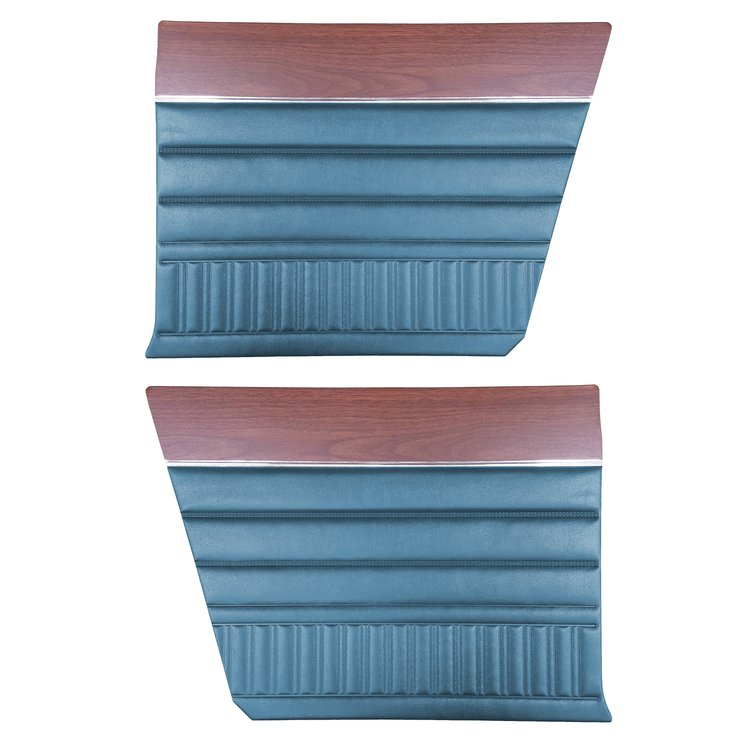 DO73CLVW048340H3 73 DART SWINGER/SCAMP HARDTOP REAR W/WOODGRAIN-BRIGHT BLUE