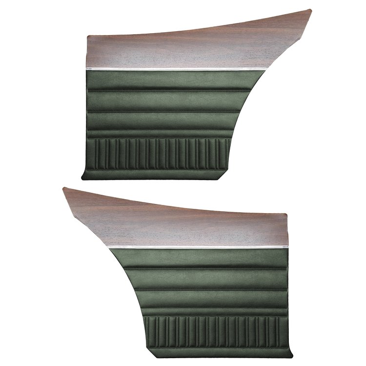 DO73CLVW070444F3 73 DUSTER/DART SPORT FASTBACK REAR PANELS - DARK GREEN