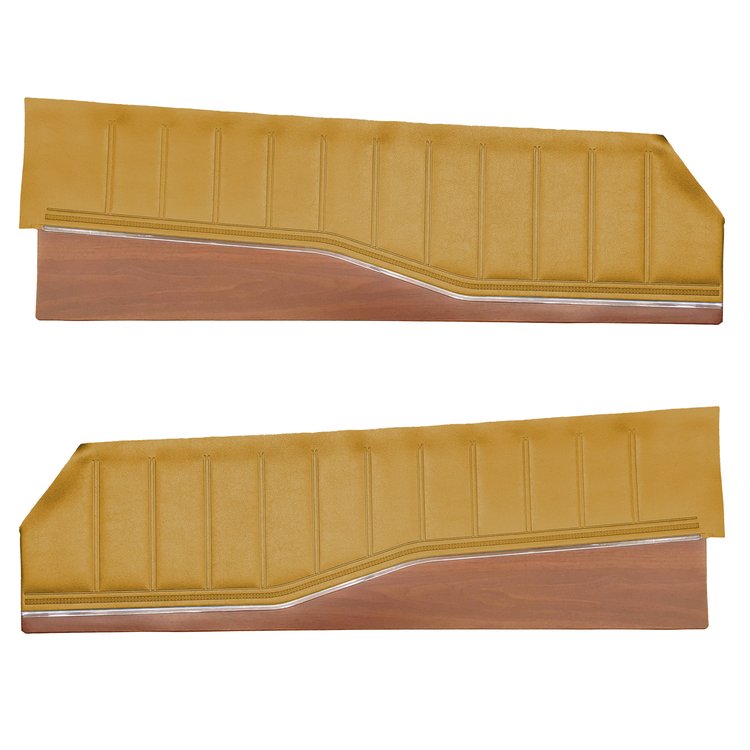 DO73CX00020671 73 CHARGER BENCH STYLE FRONT UPPER DOOR PANELS - HONEY GOLD