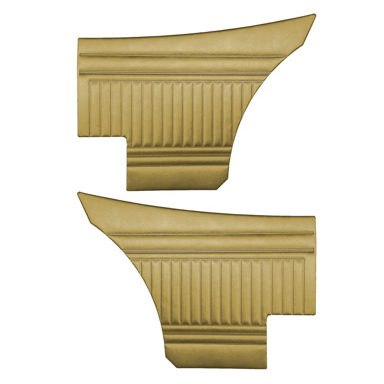 DO75CLV0070680F5 75/76 DUSTER/DART SPORT FAST- BACK REAR PANELS- NOS EM GOLD