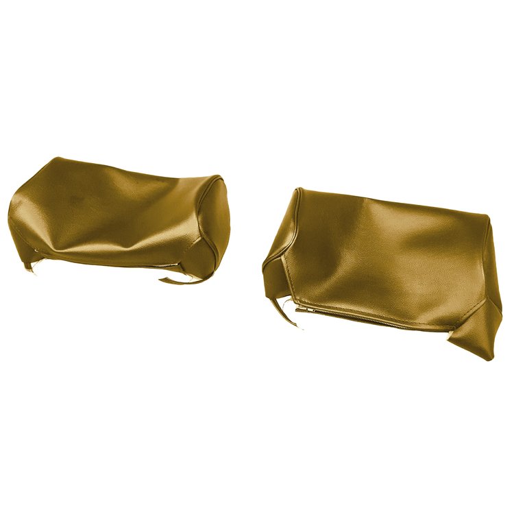 HC69CRW0014650 69 CHRYSLER A B & C-BODY HEAD REST COVERS - SADDLE