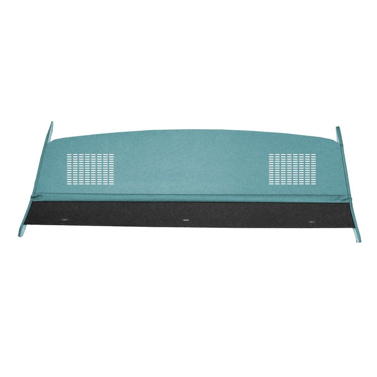 PT63CL406 63 DART HARDTOP PACKAGE TRAY W/ SPEAKER CUTS - TURQUOISE