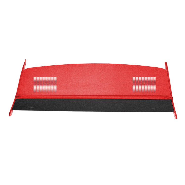 PT63CL510 63 DART HARDTOP PACKAGE TRAY W/ SPEAKER CUTS - RED