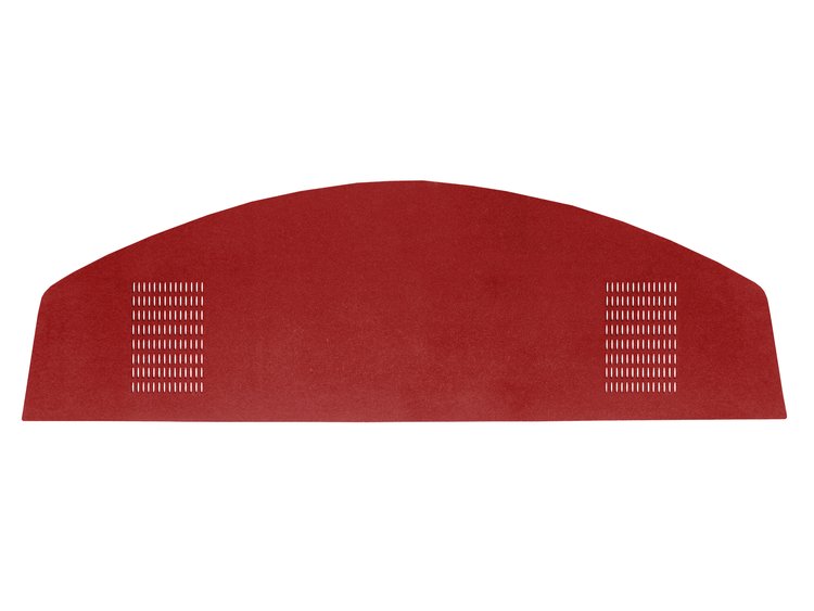 PT67CB528 69 BARRACUDA HTP PACKAGE TRAY WITH SPEAKER CUTS - RED