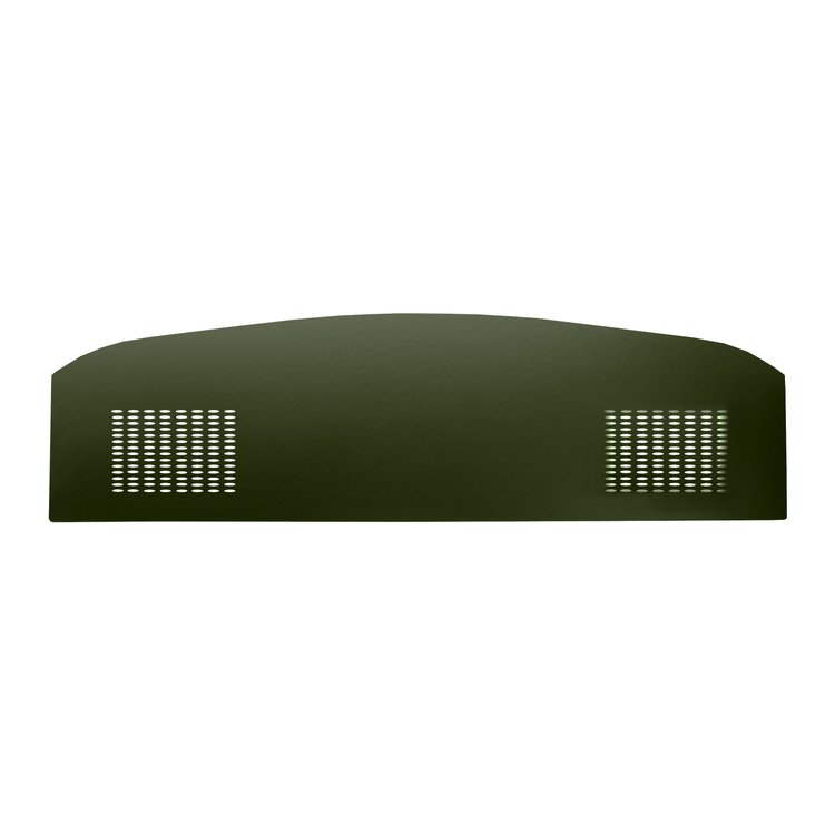 PT70CB452 71 BARRACUDA PACKAGE TRAY W/ SPEAKER CUTS - DARK GREEN