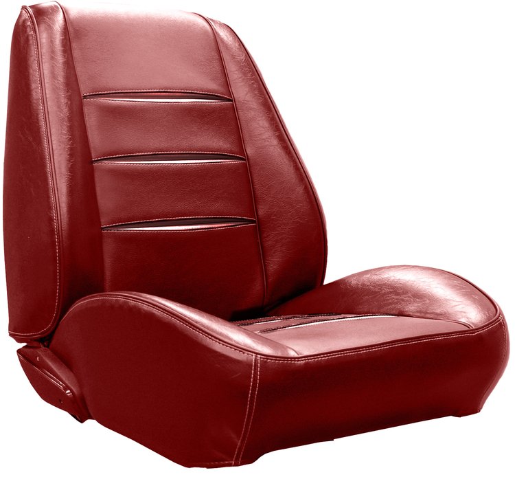 RS68CX00010527 68 CHARGER RALLYE BUCKET SEATS MET RED/MET RED W/MET MAROON