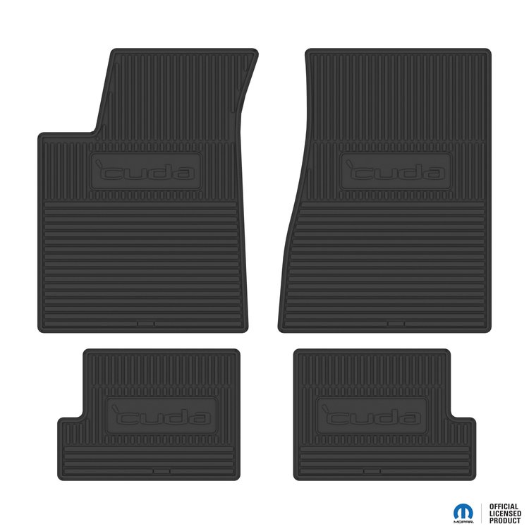 70-74 CUDA VINYL MATS BLK