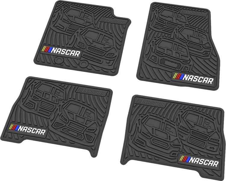 "NASCAR" Flex Tread Next Generation Floor Mats Ford Expedition - Black - Set of 4
