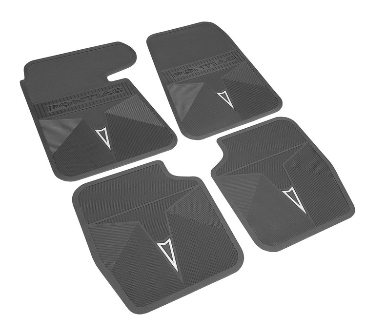 Vinyl Floor Mats for 1964-1965 Pontiac A-Body & B-Body Cars - Black