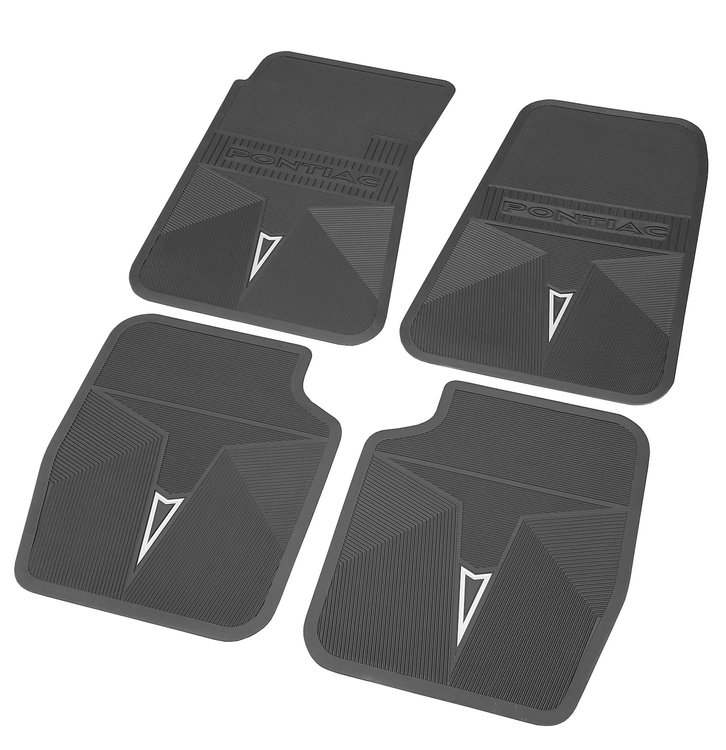 Vinyl Floor Mats for 1968-1970 Pontiac A & B-Body Cars - Black